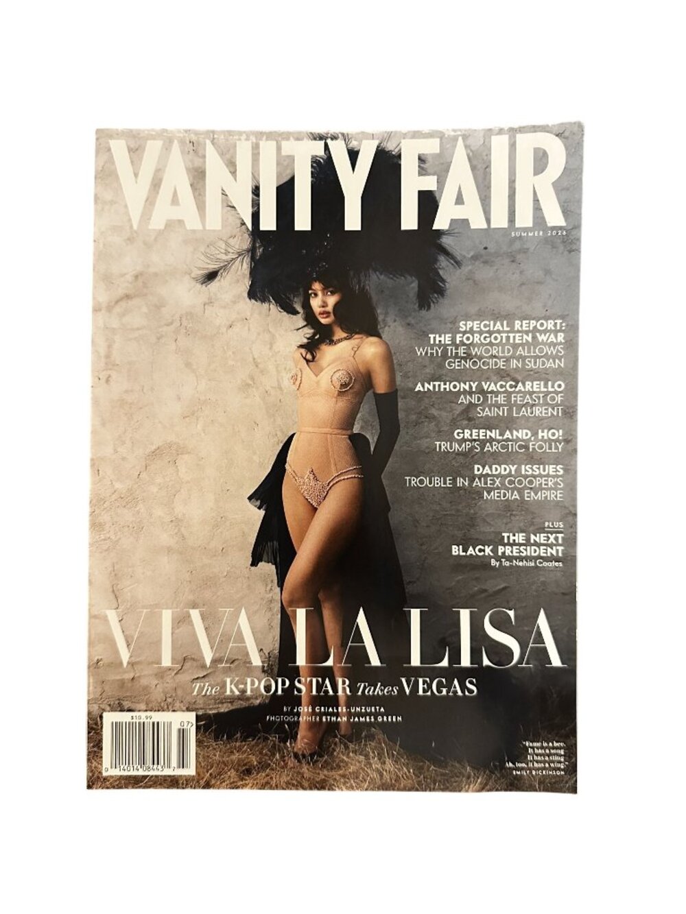 Vanity Fair Magazine Summer 2026 Viva La Lisa BlackPink K-Pop Star Takes Vegas